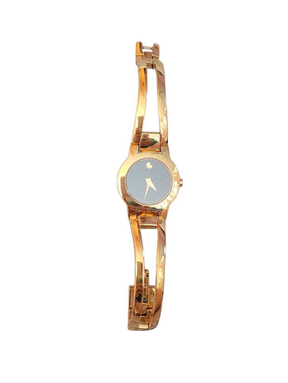 Movado Amorosa 88 E4 1842 Women’s Gold Tone Museum Dial  Watch w Box New Battery - Picture 3 of 10